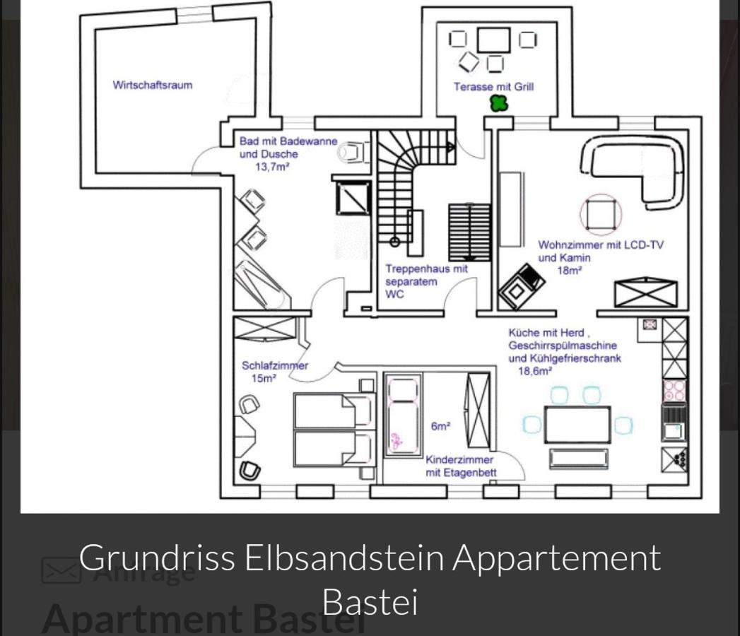 Guesthouse Elbsandstein App. Bastei Rathmannsdorf Exterior foto